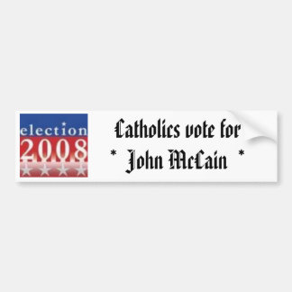Autocollant De Voiture Vote1 catholique