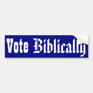 Autocollant De Voiture Vote biblique