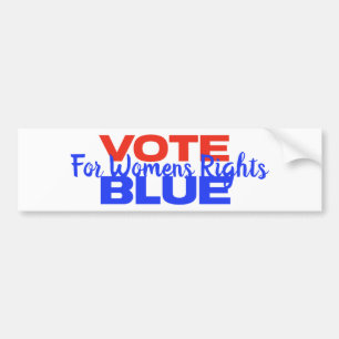 Autocollant De Voiture Vote Blue Voter USA Démocratique Rouge Bleu