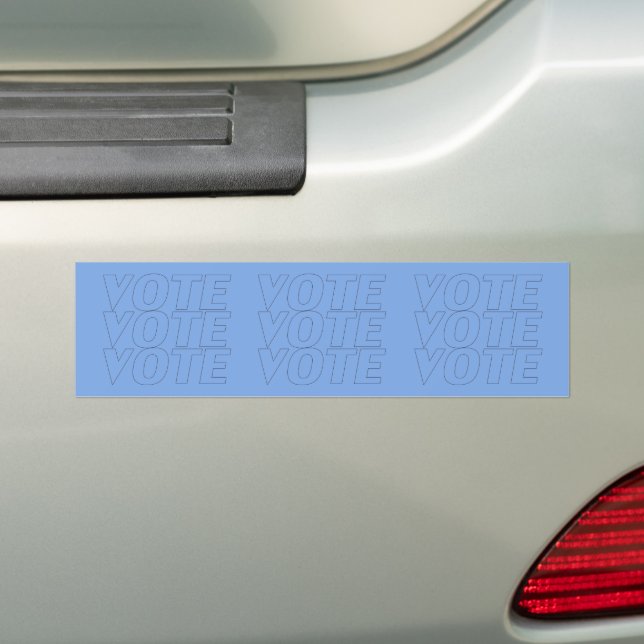 Autocollant De Voiture vote - Bumper Sticker Voiture Bleue (En voiture)