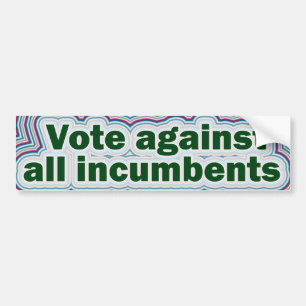 Autocollant De Voiture Vote contre tout l'adhésif pour pare-chocs de