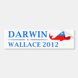 Autocollant De Voiture Vote Darwin et Wallace en 2012