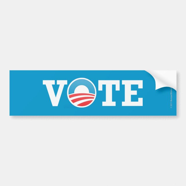 Autocollant De Voiture Vote d'autocollant de Pro-Obama (Devant)