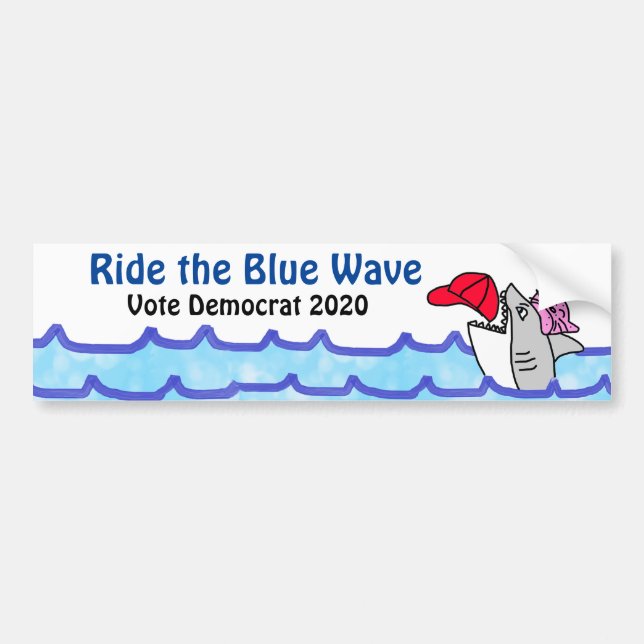 Autocollant De Voiture Vote Démocrate Élection Américaine 2020 (Devant)