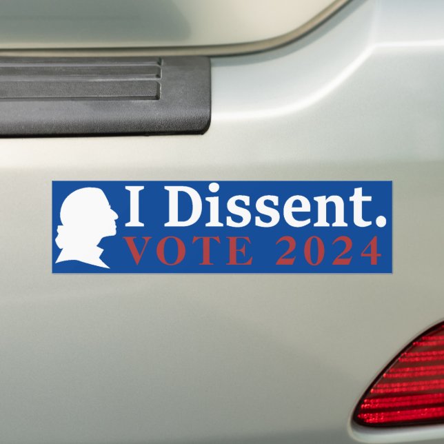 Autocollant De Voiture Vote dissident 2024 Rbg - Élection 2024 (En voiture)