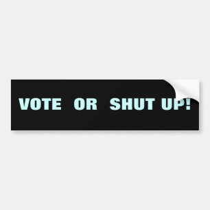 AUTOCOLLANT DE VOITURE VOTE OU FERMÉ !