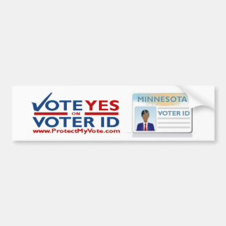 Autocollant De Voiture Vote oui sur l'adhésif pour pare-chocs