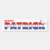 Vote Patrick 2010 élections blanc et bleu rouges