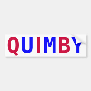 Autocollant De Voiture Vote Quimby pour le maire