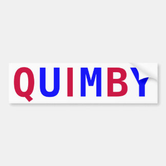 Autocollant De Voiture Vote Quimby pour le maire