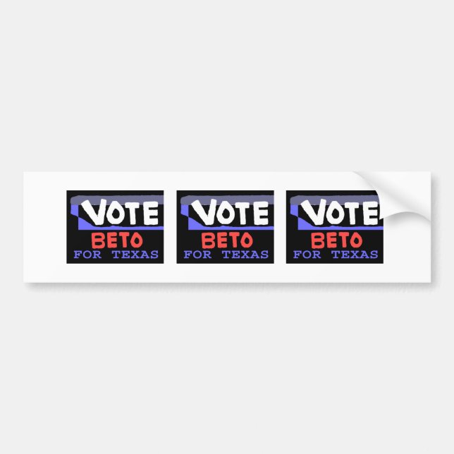 Autocollant De Voiture Voter Beto Pour Le Sticker De Bumper Texas (Devant)