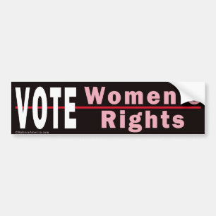 Autocollant De Voiture Voter Droits des femmes 2 Sticker pare-chocs