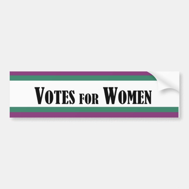 Autocollant De Voiture Votes de suffragette pour l'adhésif pour (Devant)