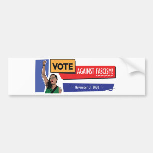 Autocollant De Voiture Votez contre le bavardage du fascisme