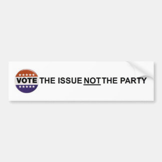 Autocollant De Voiture votez la question pas la partie