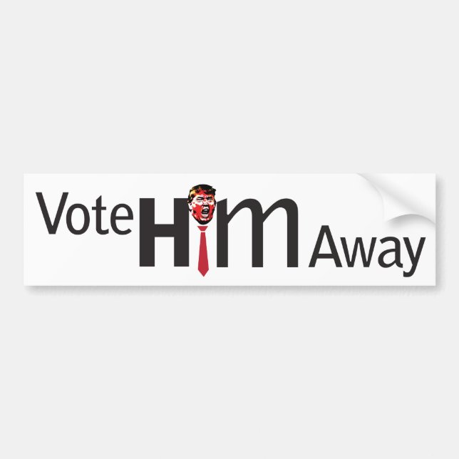 Autocollant De Voiture Votez-Le Sans Sticker Bumper (Devant)