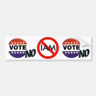 Autocollant De Voiture VOTEZ-NON MOI SUIS Bumpersticker