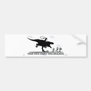 Autocollant De Voiture Votre bâton Family/T-rex