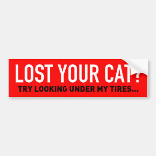 Autocollant De Voiture Votre chat sous mes pneus