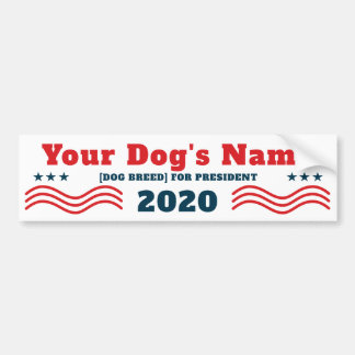 Autocollant De Voiture Votre chien pour le président 2020 Funny Patriotic