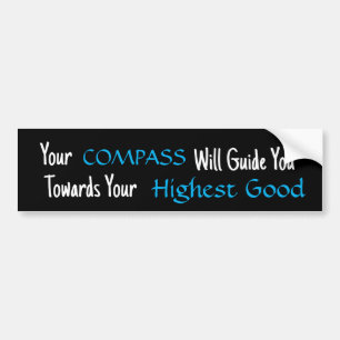 Autocollant De Voiture "Votre COMPASS Vous Guidera..." Phrase