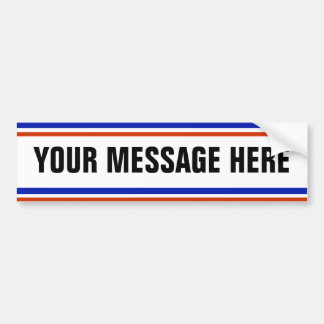 Autocollant De Voiture VOTRE de MESSAGE modèle ICI