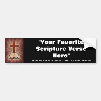 Autocollant De Voiture Votre écriture sainte préférée de bible ici
