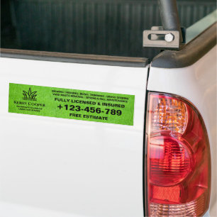 Autocollant De Voiture Votre entreprise de logo   Service de soins de la 