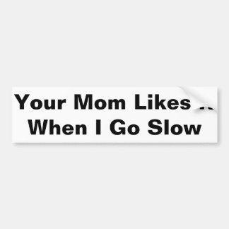 Autocollant De Voiture Votre maman aime le Sticker de pare-chocs