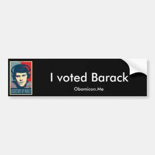 Autocollant De Voiture Votre Obamicon.Me