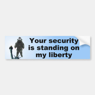 Autocollant De Voiture Votre sécurité sur ma liberté