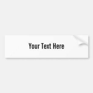 Autocollant De Voiture Votre texte ici Sticker pare-chocs personnalisé