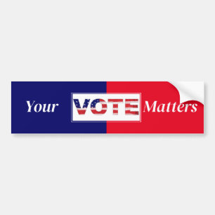 Autocollant De Voiture Votre vote compte