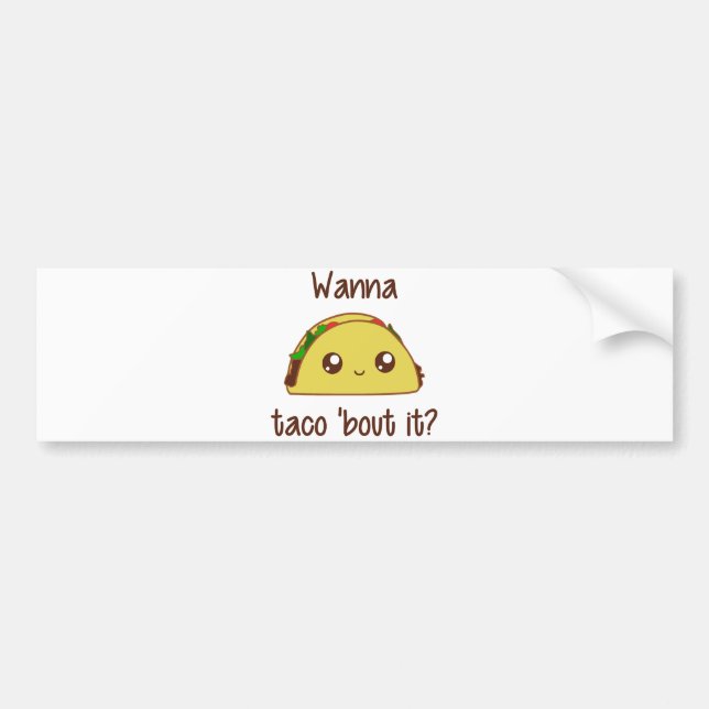 Autocollant De Voiture Voulez accès à taco le 'il ? (Devant)