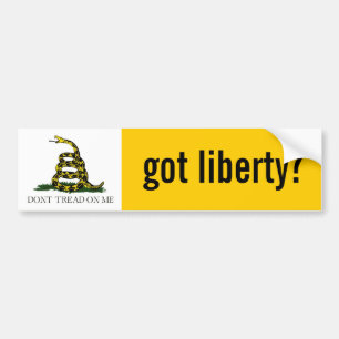 Autocollant De Voiture Vous avez la liberté ? Drapeau de Gadsden.