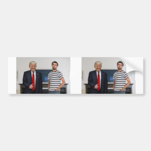 Autocollant De Voiture Vous avez rencontré le président Donald Trump   Aj