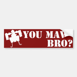 Autocollant De Voiture Vous MAV Bro ? Adhésif pour pare-chocs en rouge