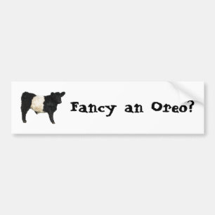 Autocollant De Voiture Vous voulez un Oreo ? Beltie Steer