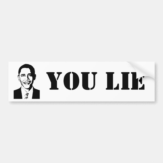 Autocollant De Voiture Vous vous trouvez ! (Obama) (Devant)