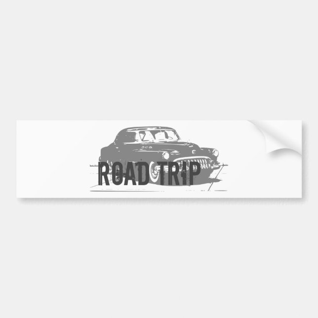 Autocollant De Voiture Voyage en voiture ancienne (Devant)