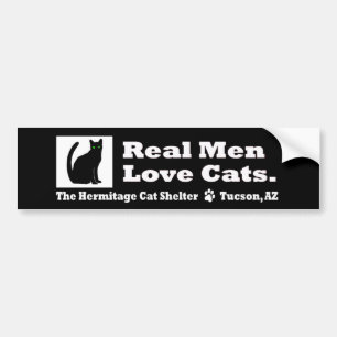 Autocollant De Voiture Vrai adhésif pour pare-chocs de chats d'amour