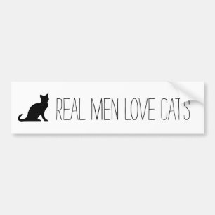 Autocollant De Voiture Vrai adhésif pour pare-chocs de chats d'amour