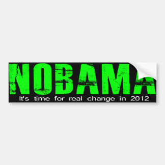 Autocollant De Voiture Vrai changement de NOBAMA