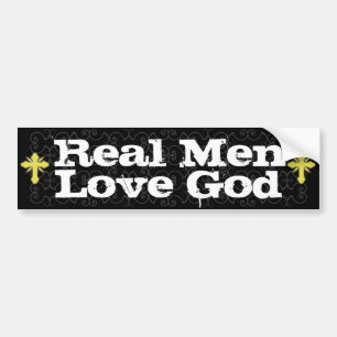 Autocollant De Voiture Vrai chrétien de Dieu d'amour d'hommes