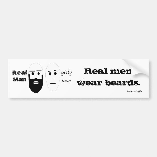 Autocollant De Voiture Vrai homme (Devant)