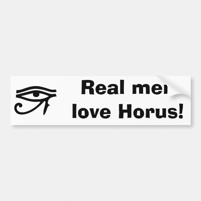 Autocollant De Voiture vrai horus d'amour d'hommes (Devant)