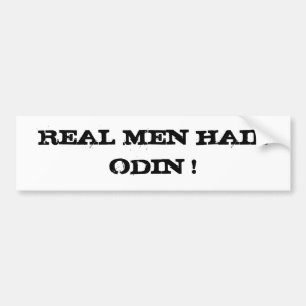 AUTOCOLLANT DE VOITURE VRAIE GRÊLE ODIN D'HOMMES !