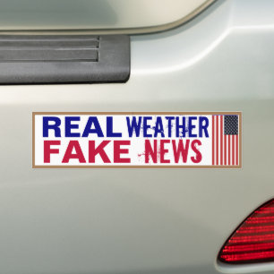 Autocollant De Voiture Vraies Météo Fausses Nouvelles
