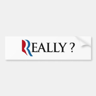 AUTOCOLLANT DE VOITURE VRAIMENT ROMNEY - .PNG
