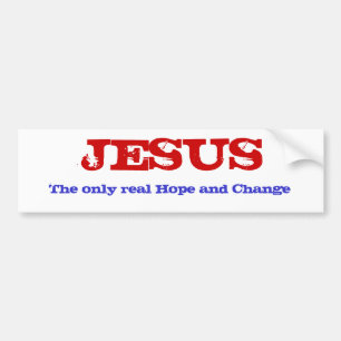 Autocollant De Voiture Vrais espoir et changement de JÉSUS